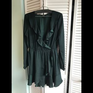 Sexy and Flirty Express Ruffled Dress